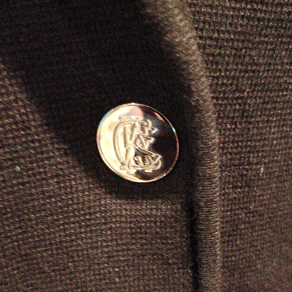 Chaps Elegant Black Buttoned Down Jacket W Pocket… - image 3